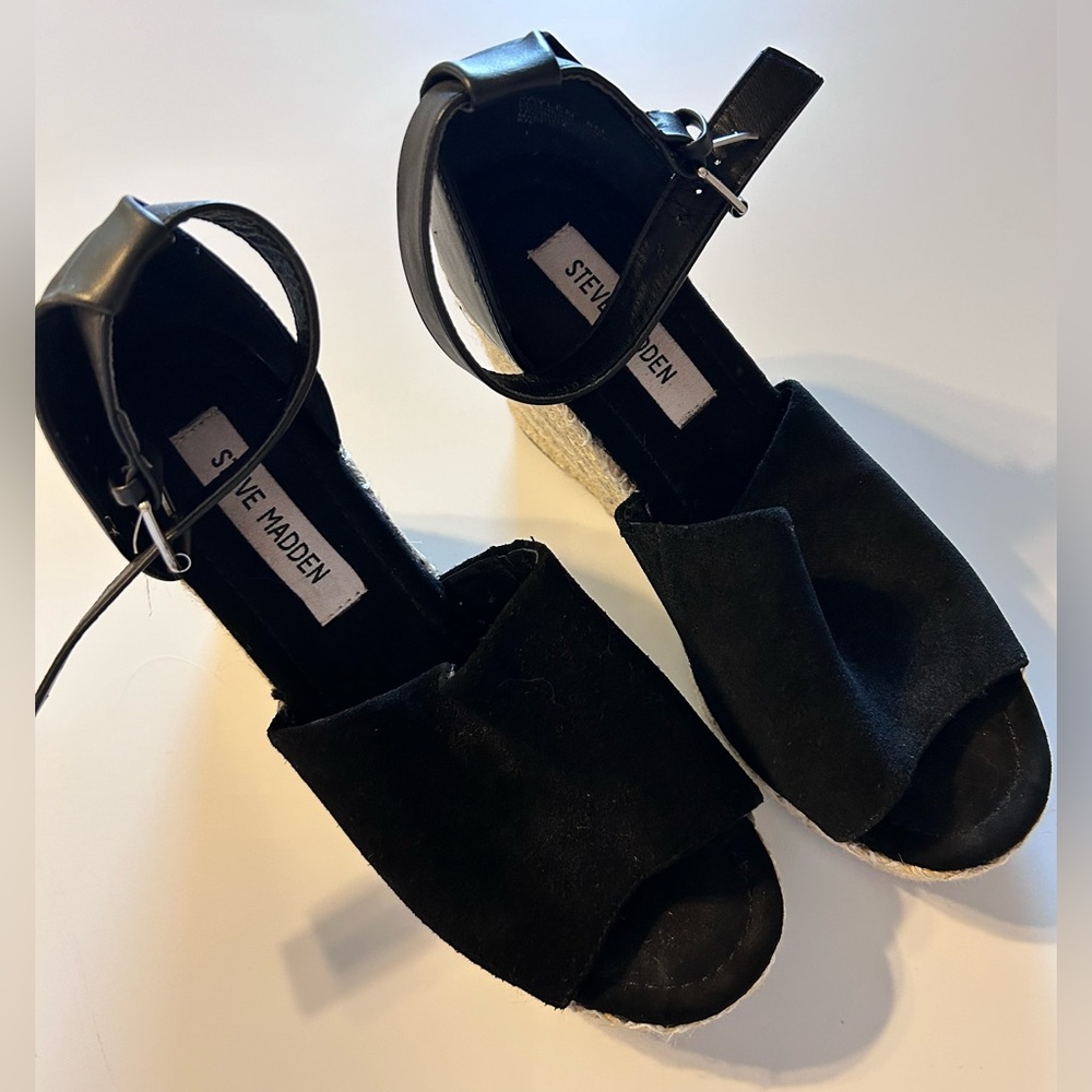 Steve Madden Jyia Platform Espadrille Wedge Sandals Size 8 M